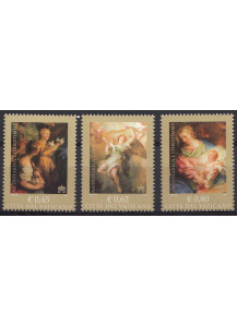 2005 Vaticano Natale Serie 3 Valori Sassone 1398-400